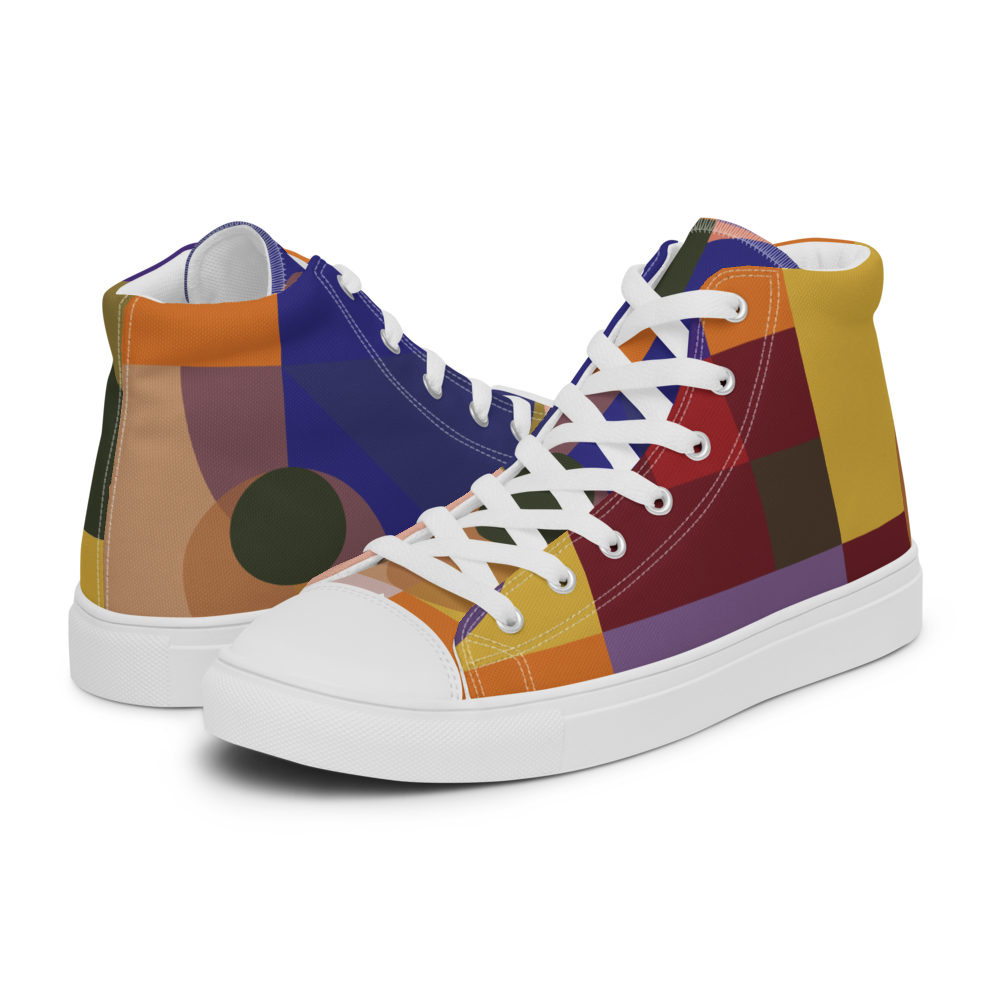 Smart Composition | Women's High Top Canvas Shoes