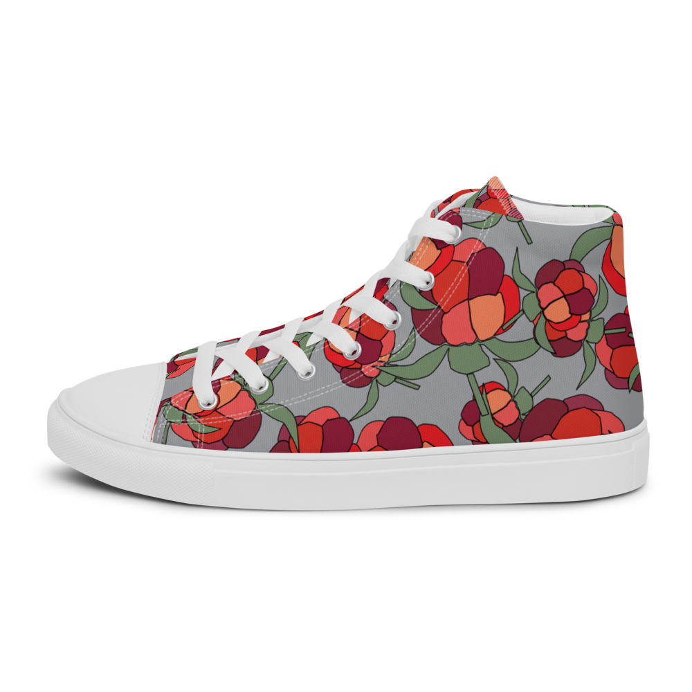 Christmas Lakka | Women's High Top Canvas Shoes
