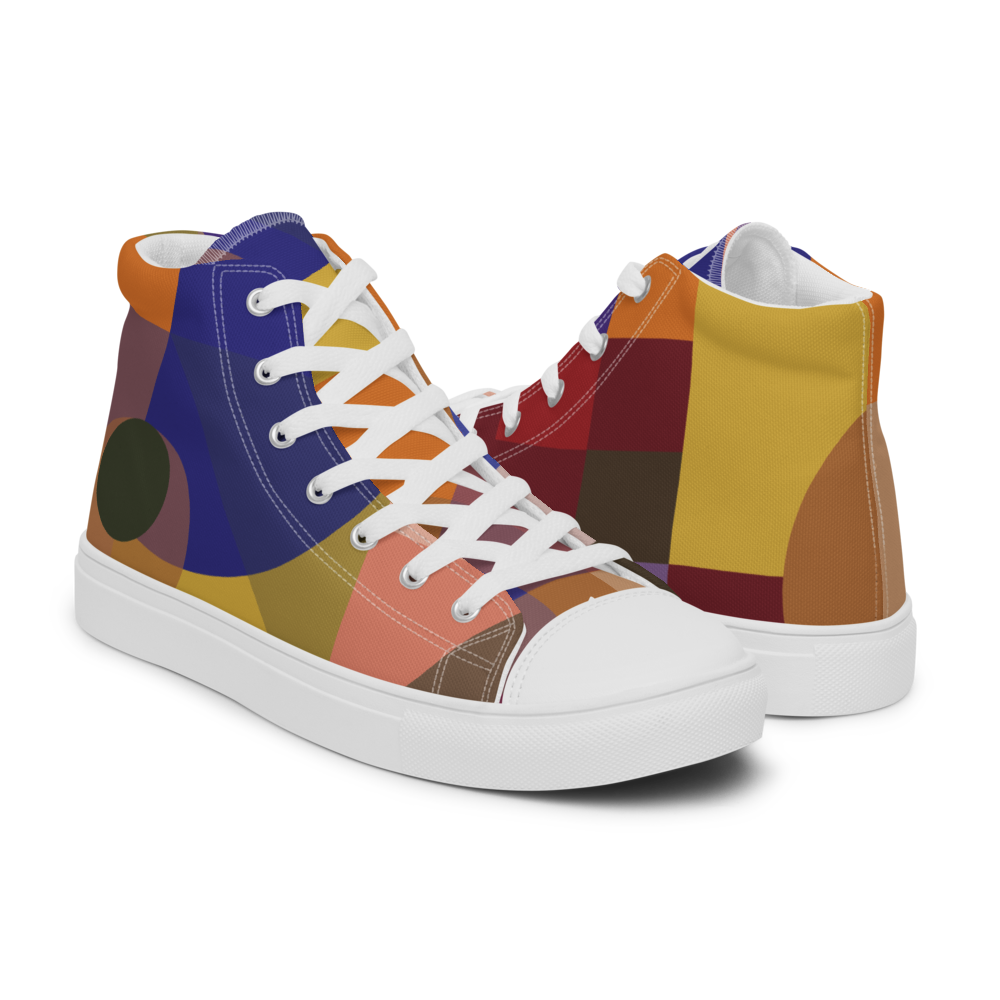 Smart Composition | Women's High Top Canvas Shoes