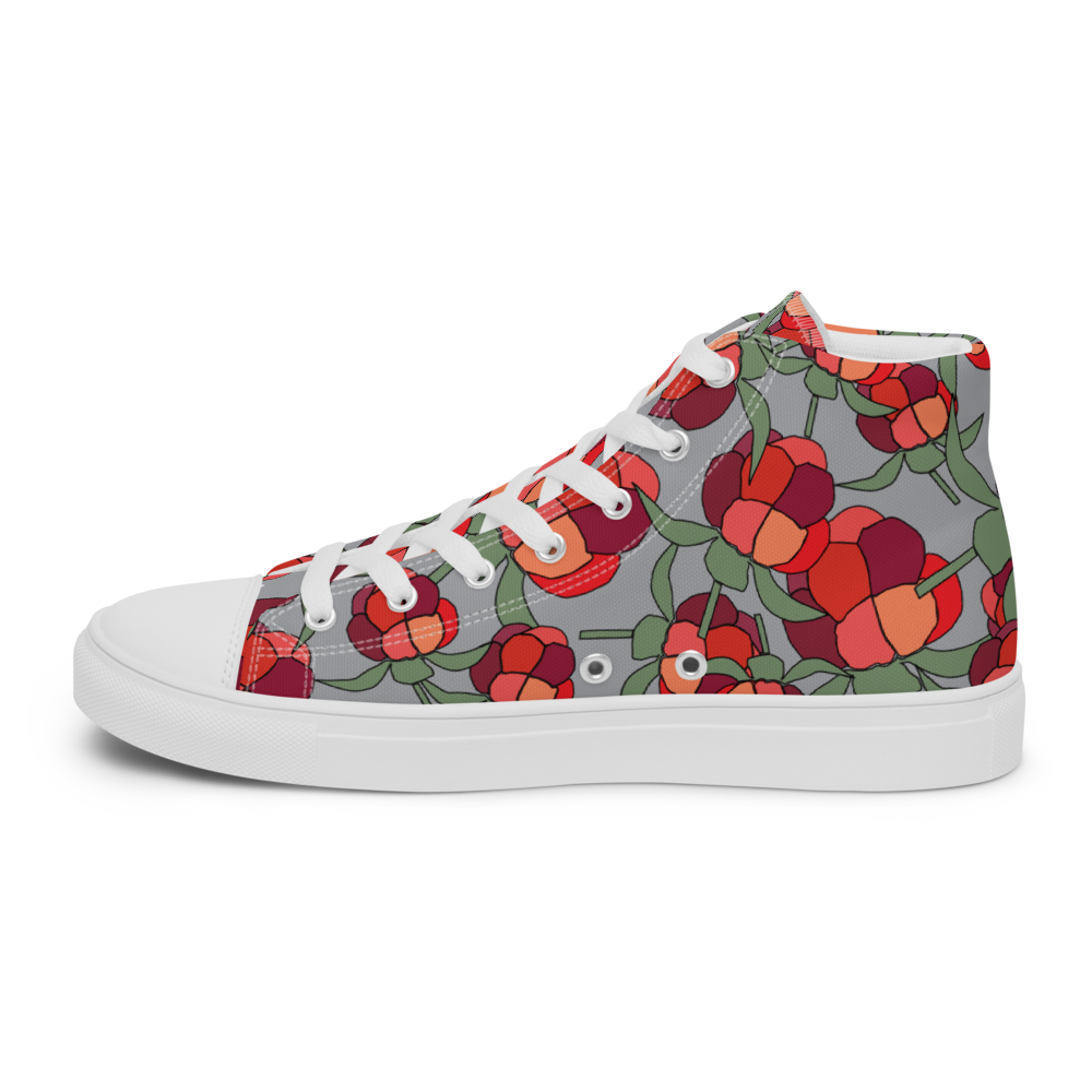 Christmas Lakka | Women's High Top Canvas Shoes