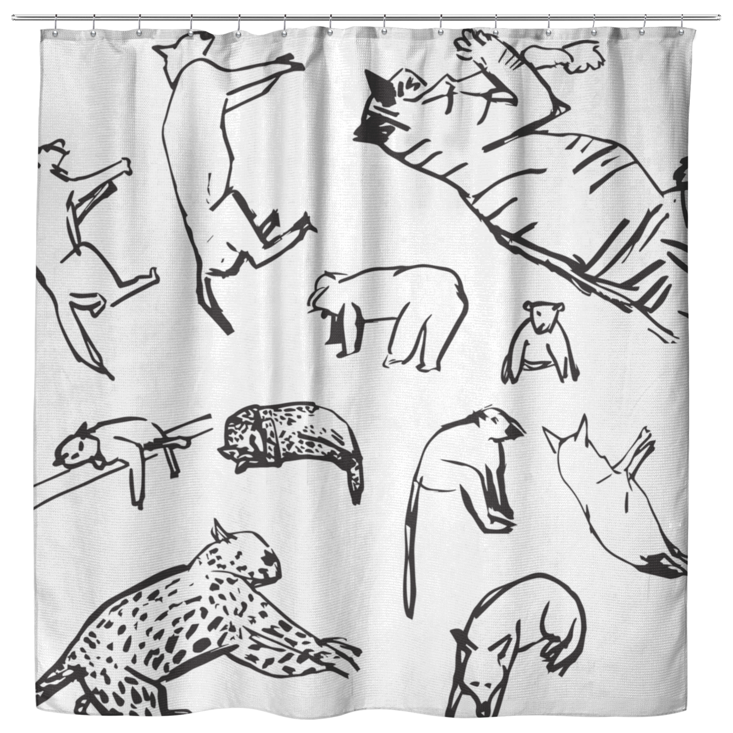 Animals | Cloth Shower Curtain