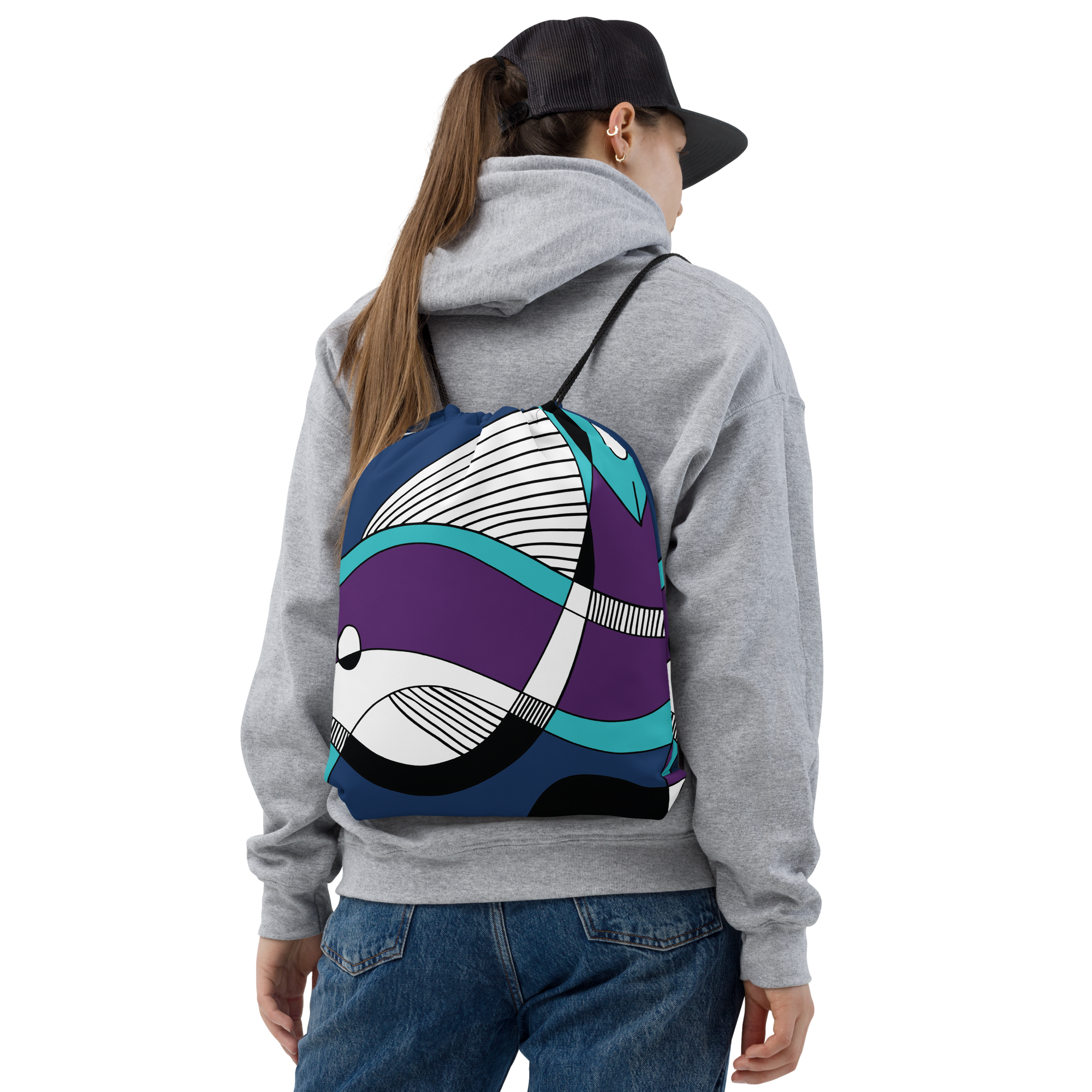 Fish from Kalevala | Drawstring bag