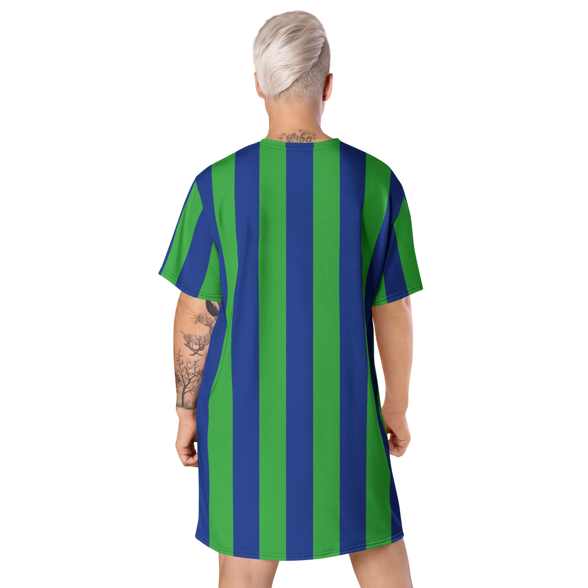 Green and Blue | T-shirt dress