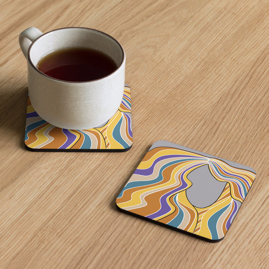 Ilmatar from Kalevala | Cork-back coaster