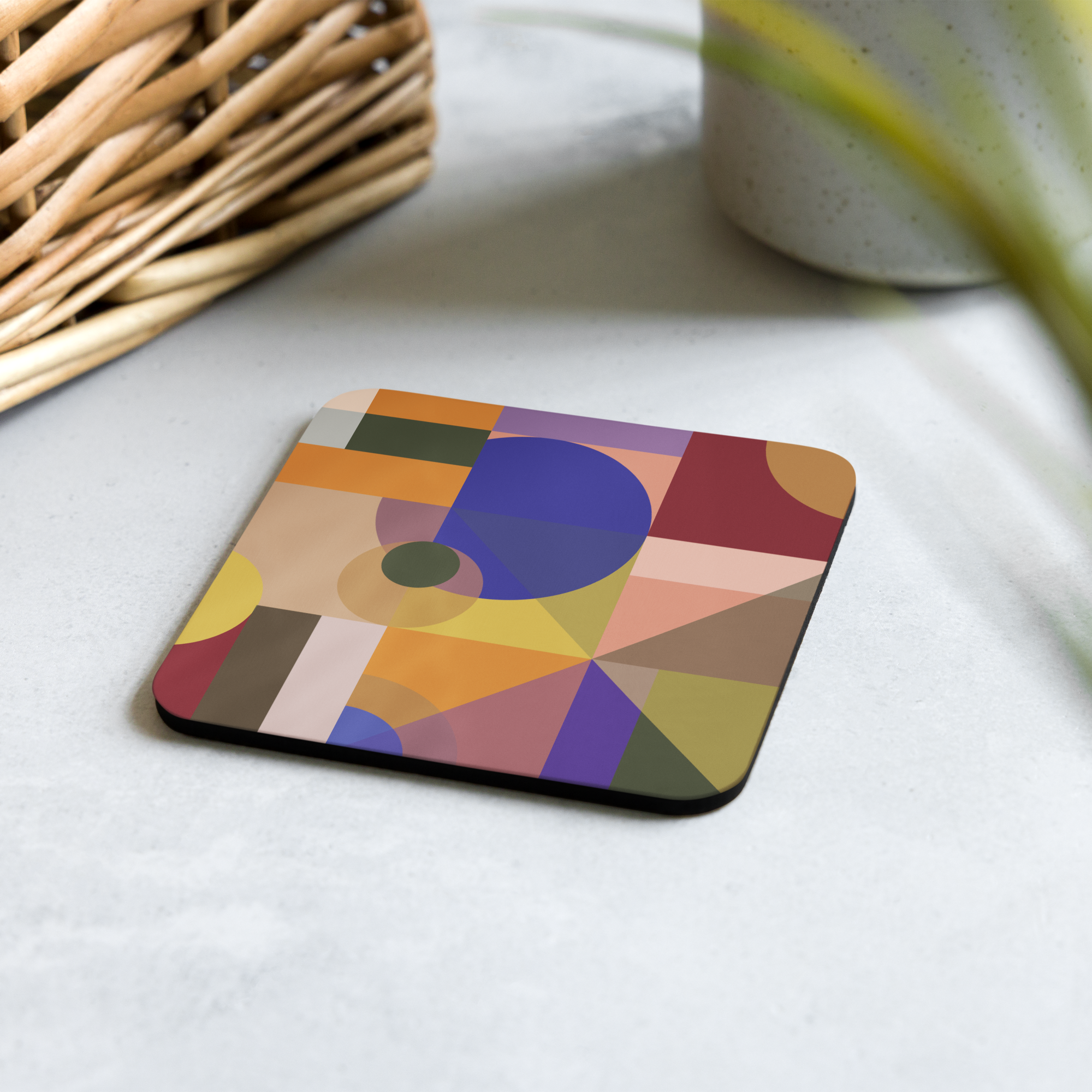 Smart Composition | Cork-back coaster