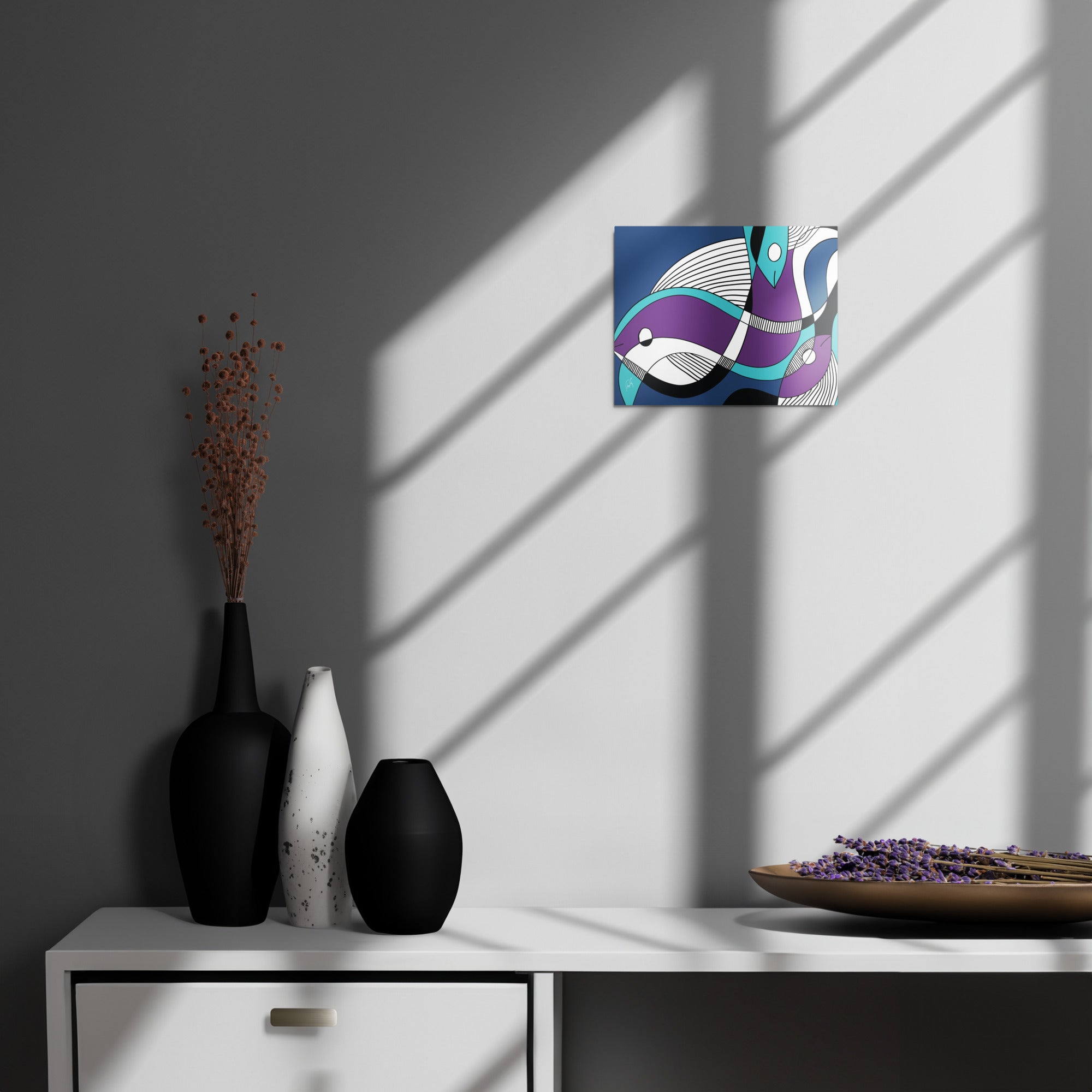 Fish from Kalevala | Metal prints