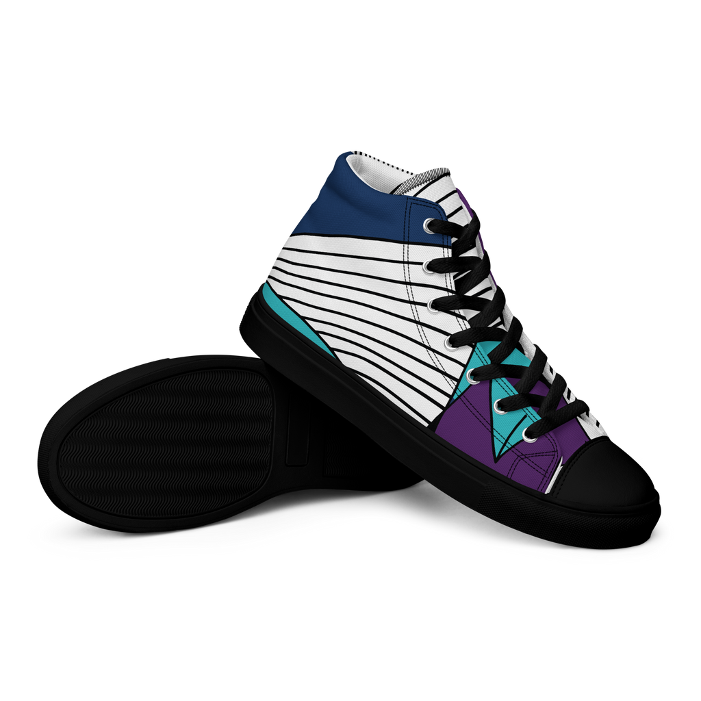 Fish from Kalevala | Men’s high top canvas shoes