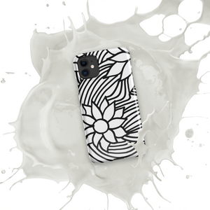 Black And White Flower Ornament | Snap case for iPhone®