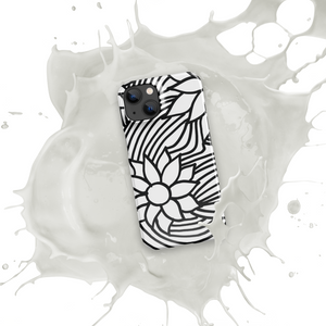 Black And White Flower Ornament | Snap case for iPhone®