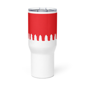 White Trees | Travel mug with a handle