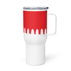 White Trees | Travel mug with a handle