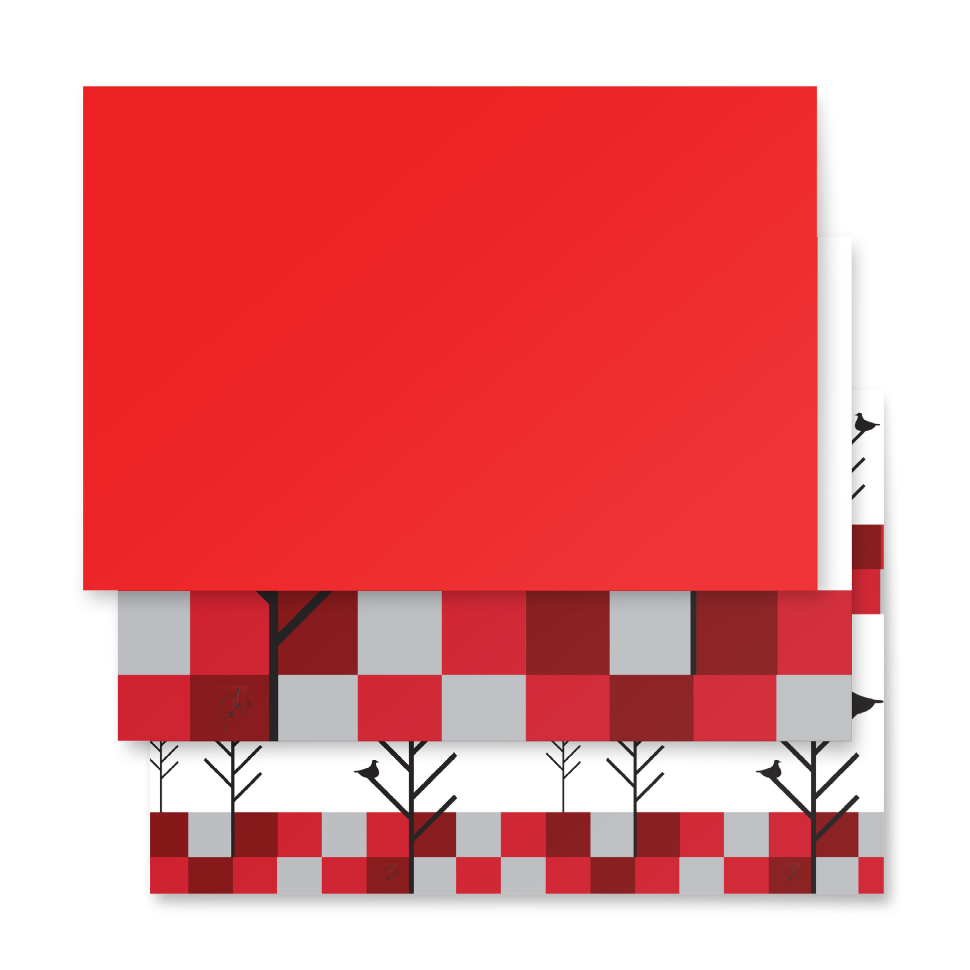Christmas Birds | Wrapping paper sheets