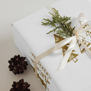 Golden Christmas Trees | Wrapping paper sheets