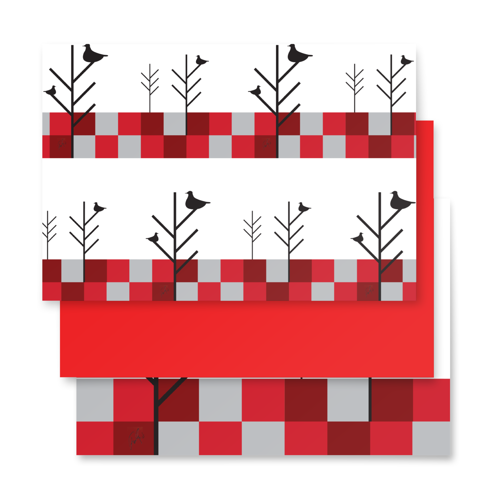 Christmas Birds | Wrapping paper sheets