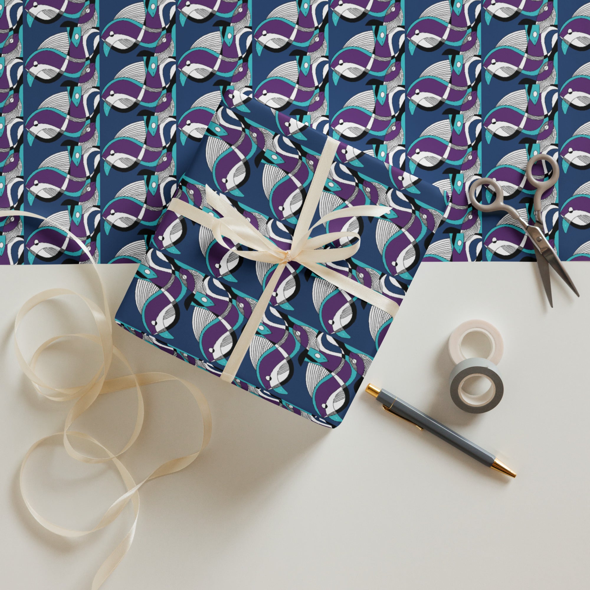 Fish from Kalevala | Wrapping paper sheets
