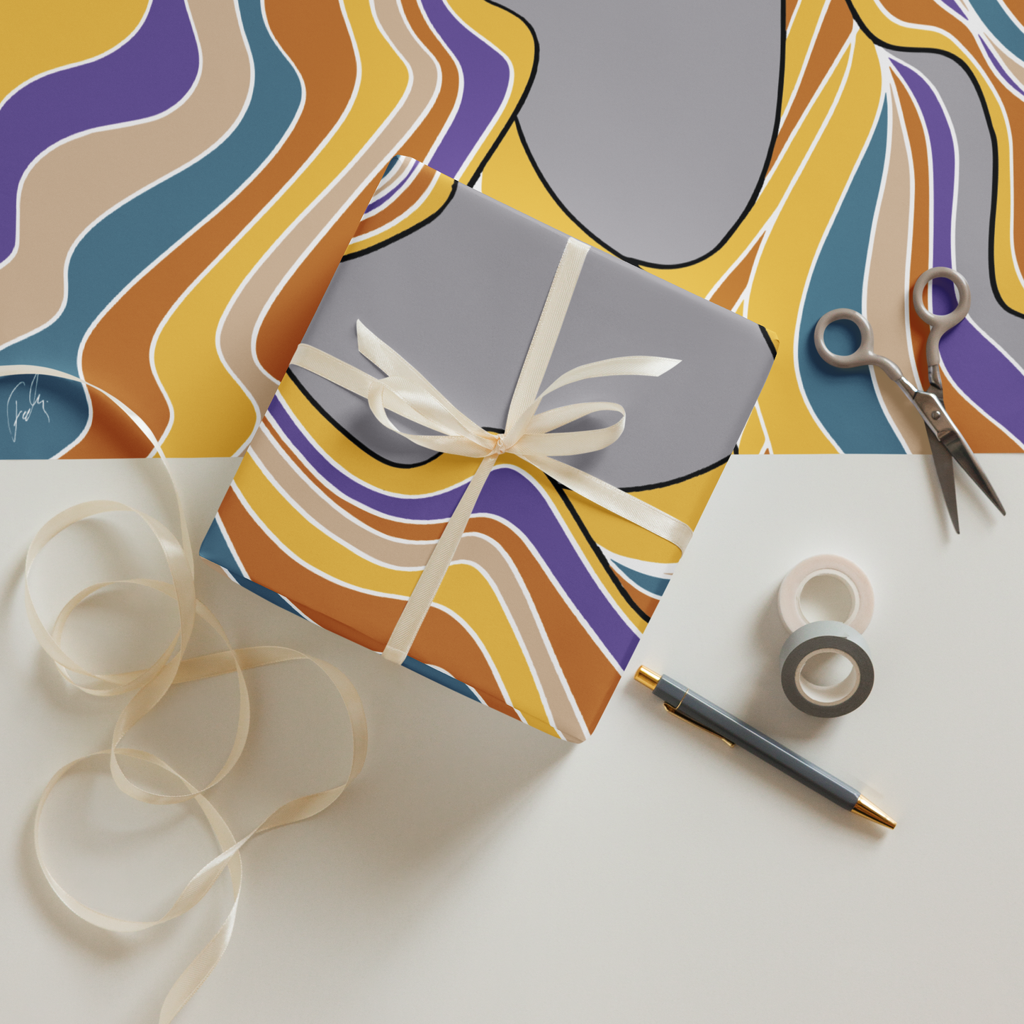 Ilmatar from Kalevala | Wrapping paper sheets
