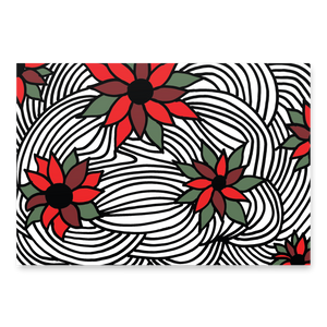 Christmas Flowers | Wrapping paper sheets