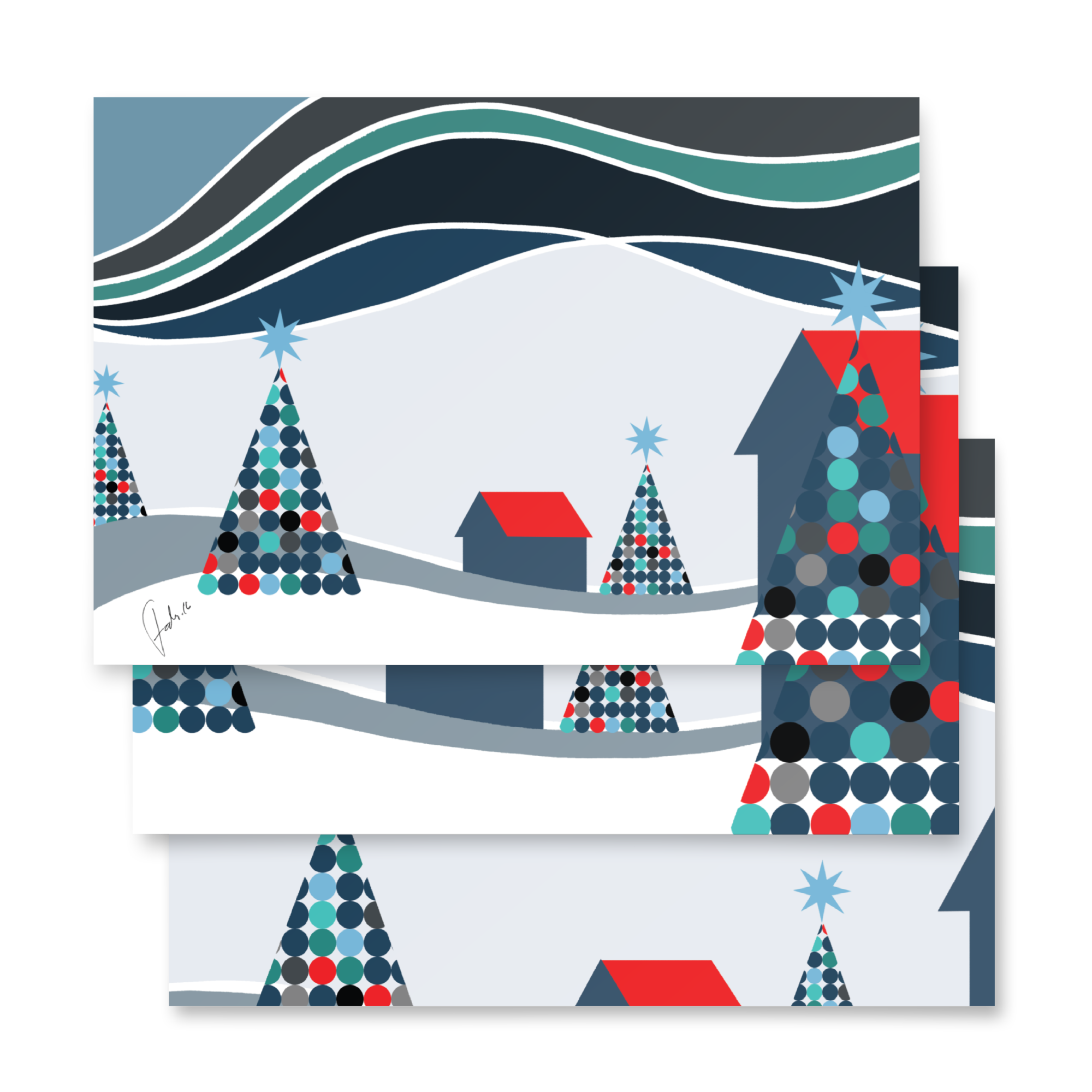 Unique Christmas | Wrapping paper sheets