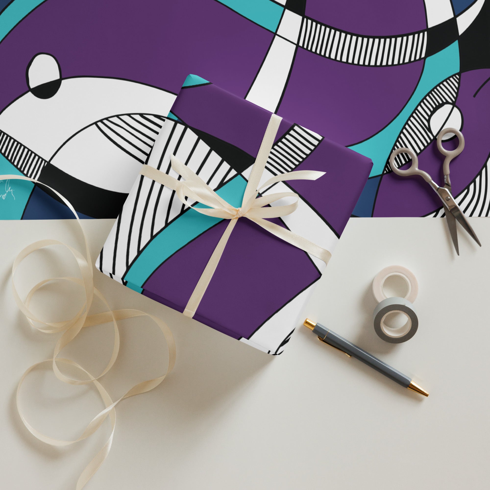 Fish from Kalevala | Wrapping paper sheets