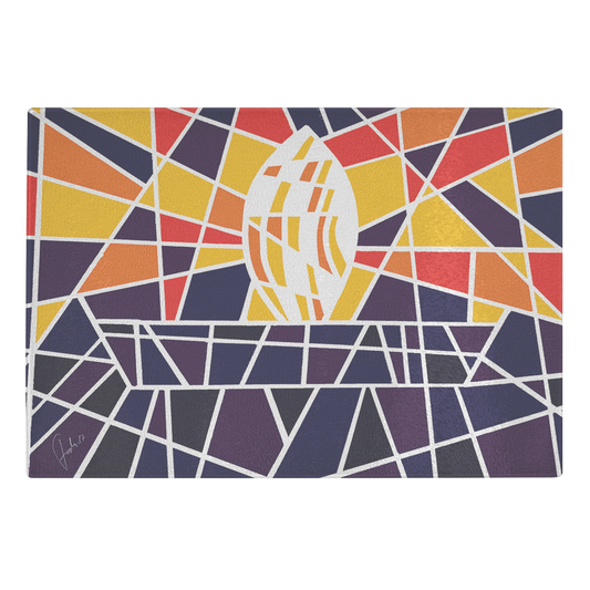 Candle in the Dark | Glass Cutting Board