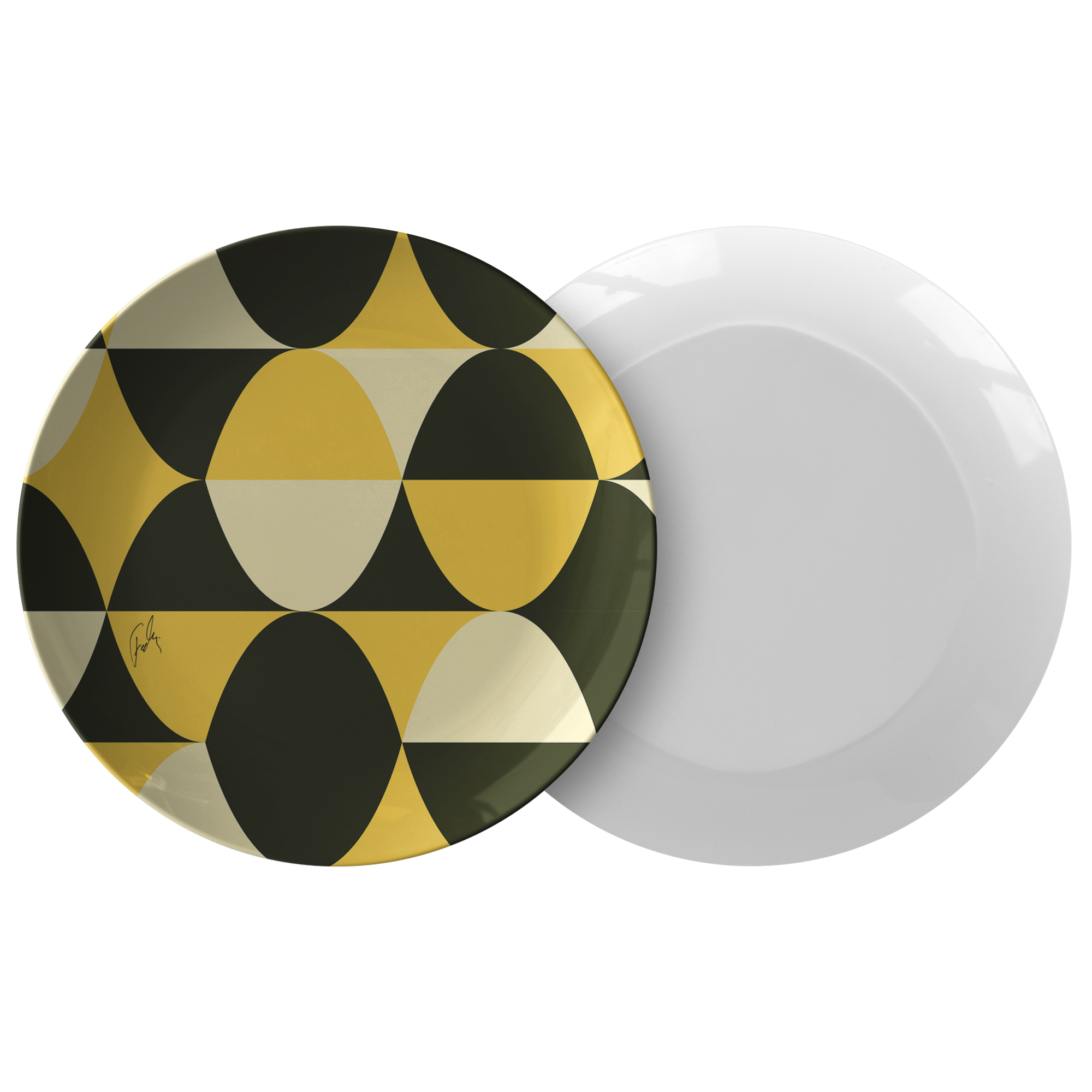 Yellow and Black Eggs | Plate