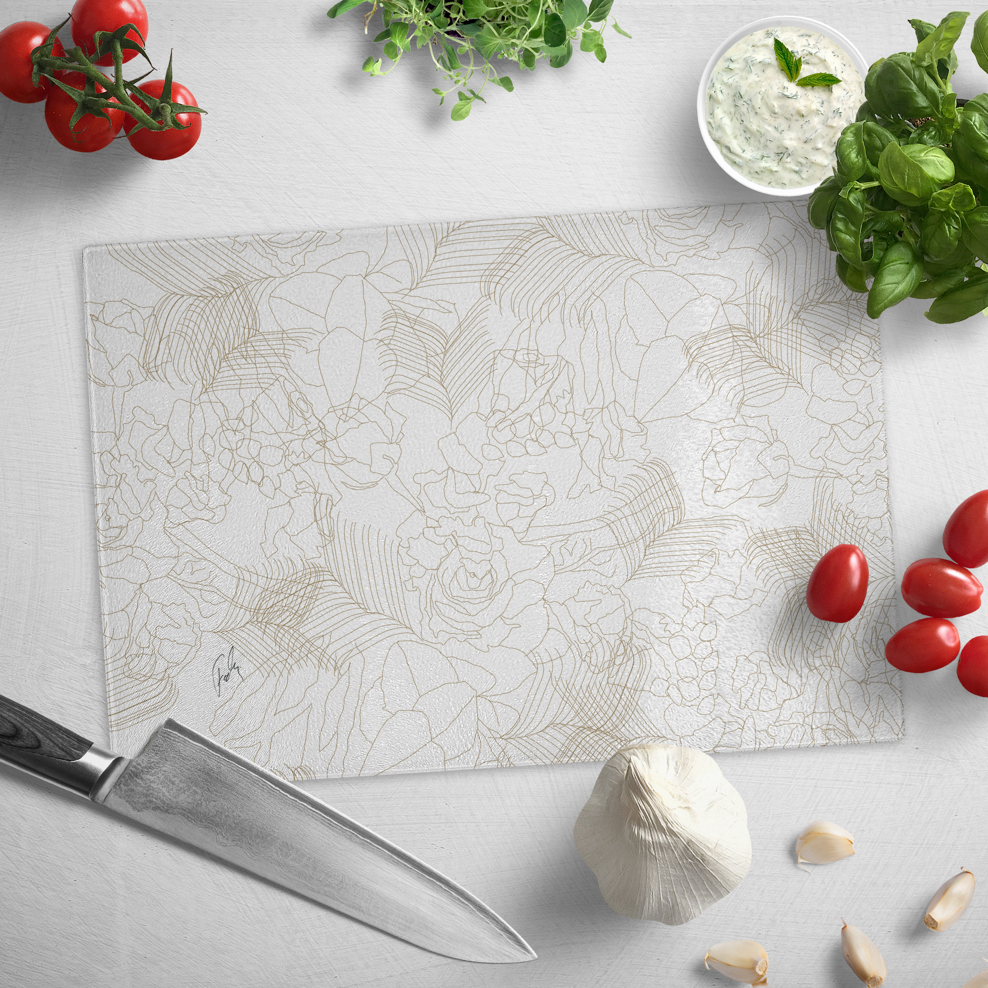 Luxuries | Glass Cutting Board