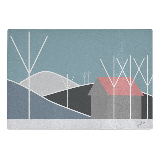 Waiting for Spring | Glass Cutting Board