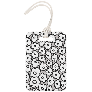 Happy White Flowers | Luggage Tag