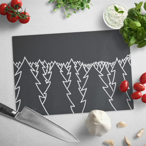 Dark Night | Glass Cutting Board
