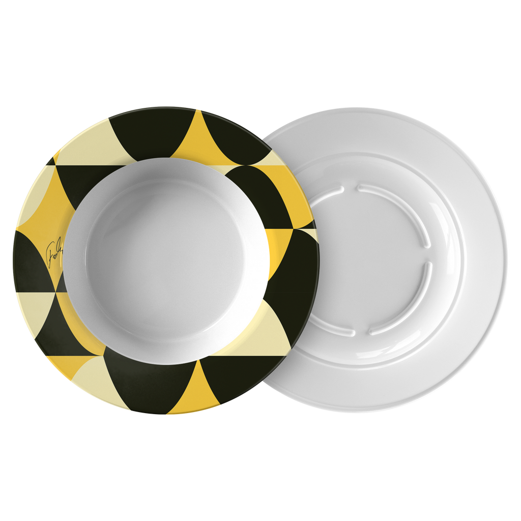 Yellow and Black Eggs | Bowl