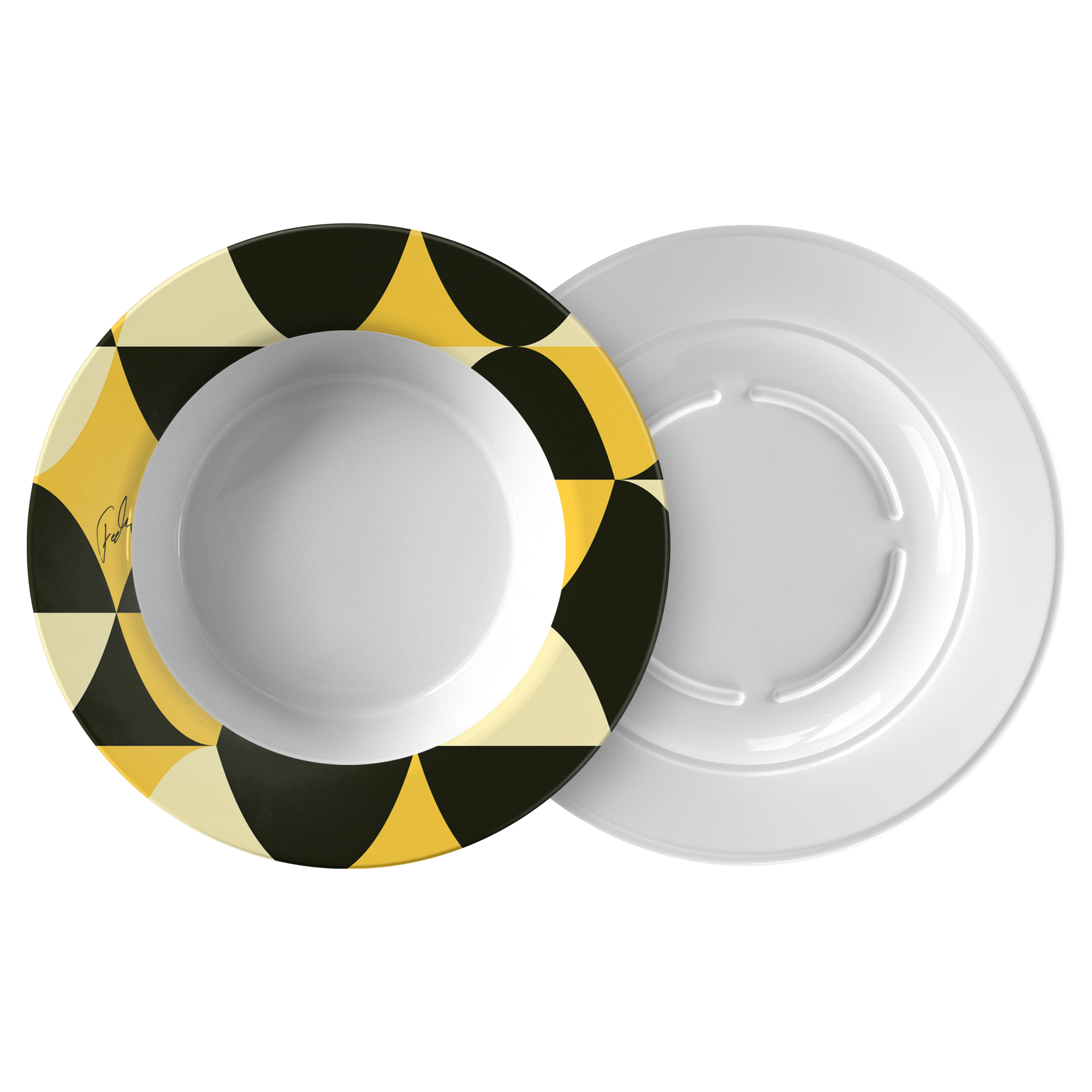 Yellow and Black Eggs | Bowl