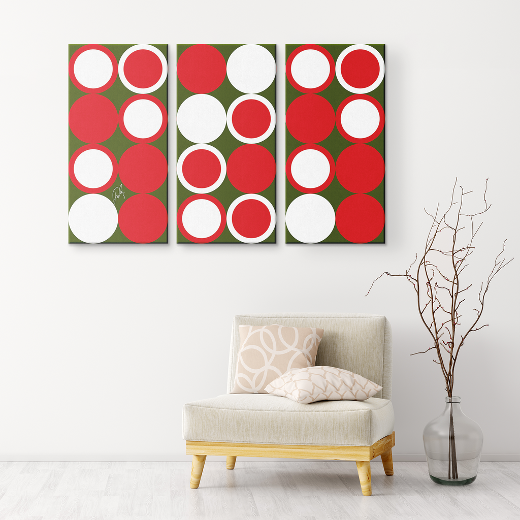 Christmas Balls | 3 Piece Canvas