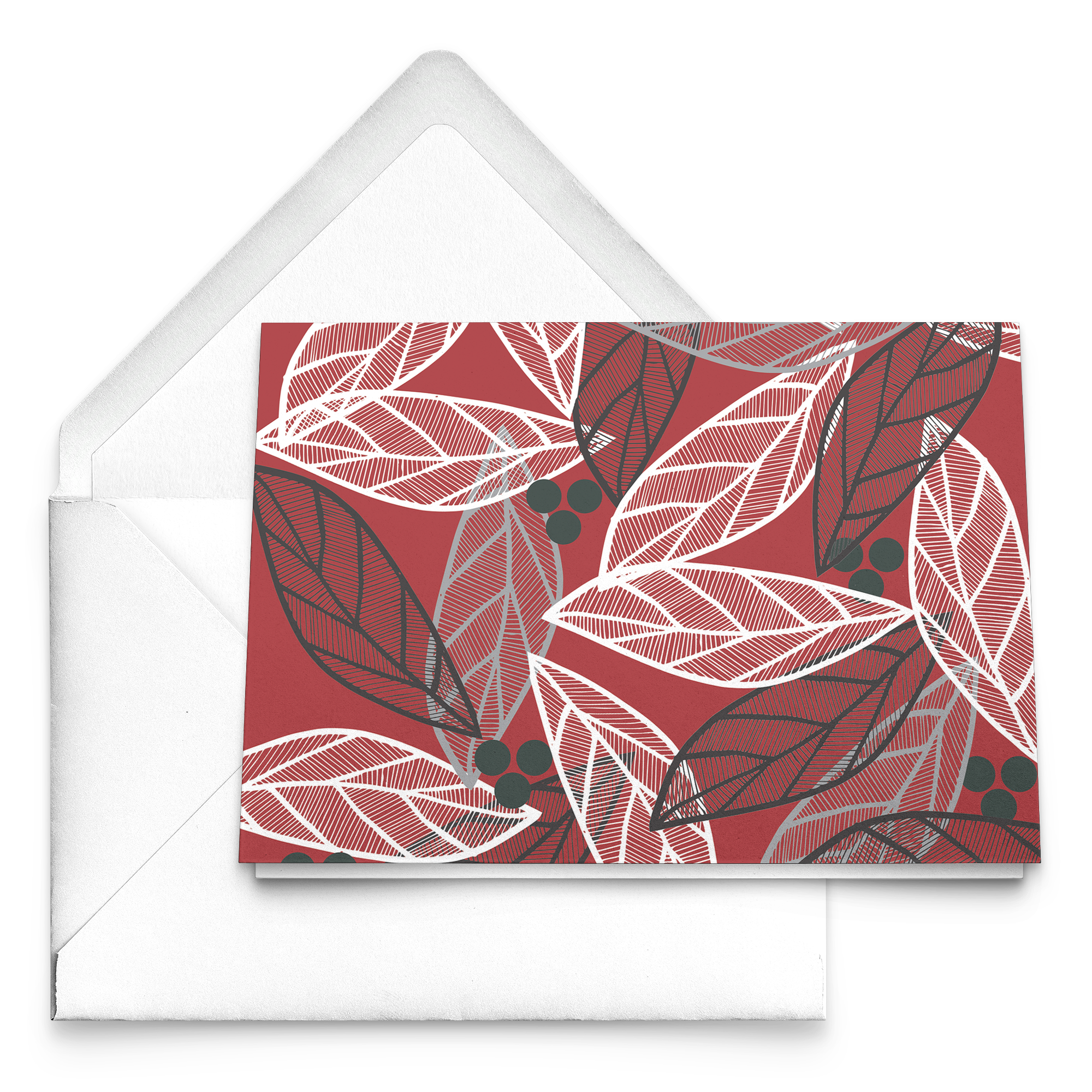 Christmas Leaves | Greeting Cards