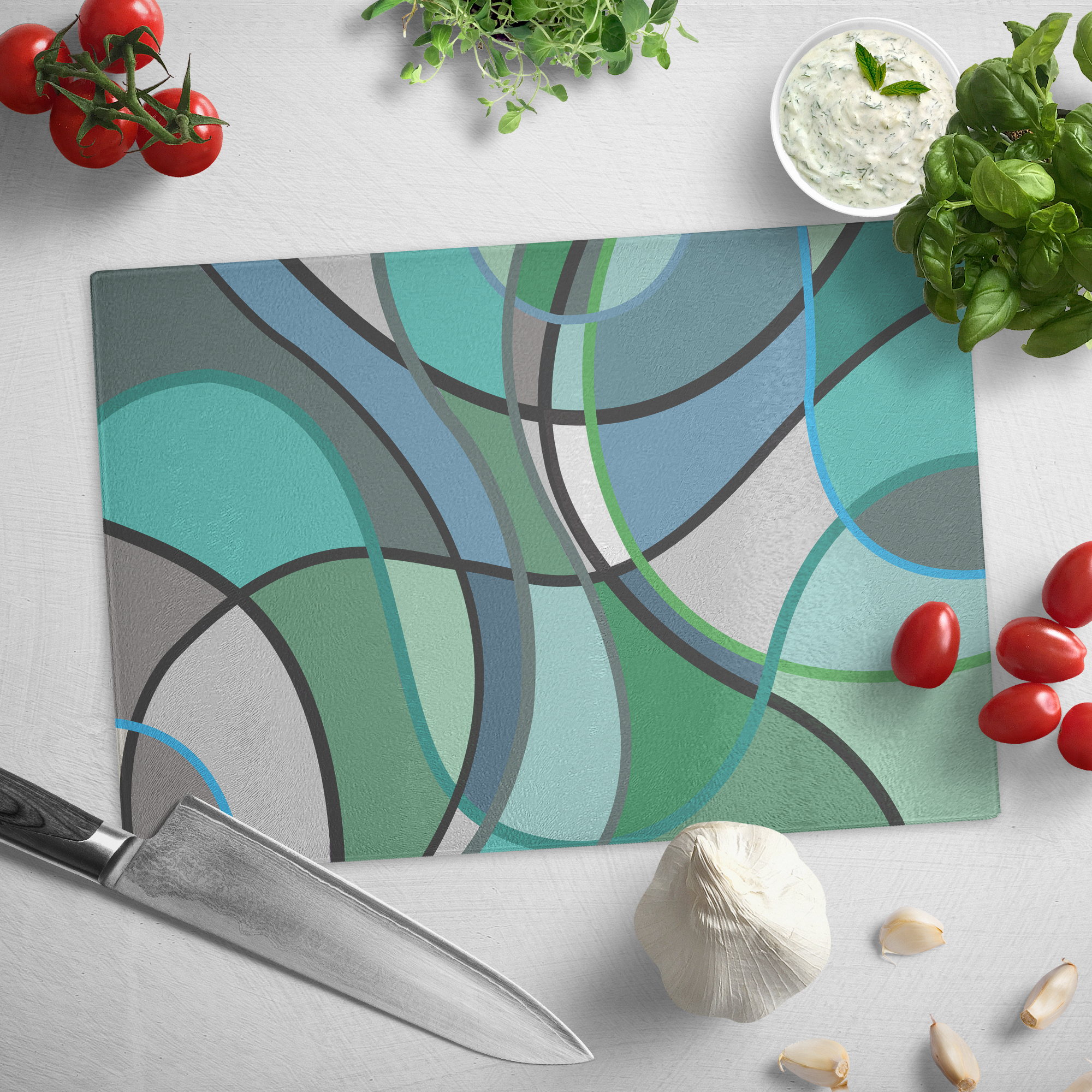 Joy of Art | Glass Cutting Board