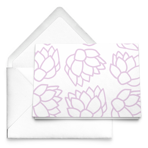 Pink Pastel Flowers | Greeting Cards