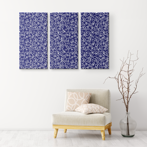 White Small Flowers | 3 Piece Canvas