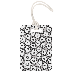 Happy White Flowers | Luggage Tag