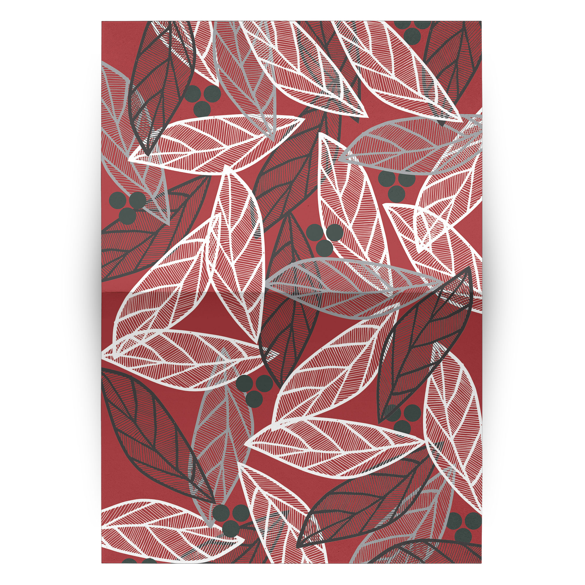 Christmas Leaves | Greeting Cards