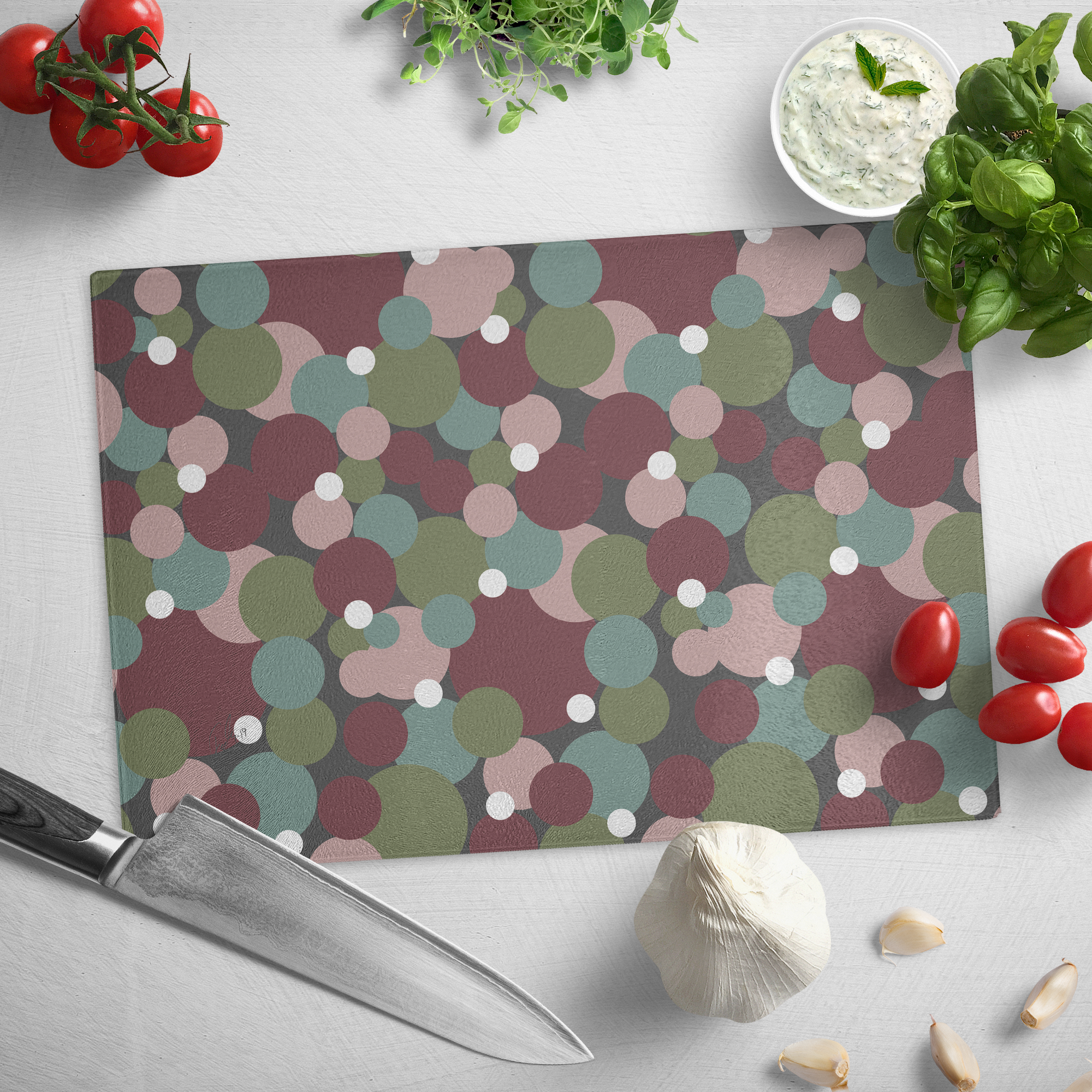 Autumn Joy | Glass Cutting Board