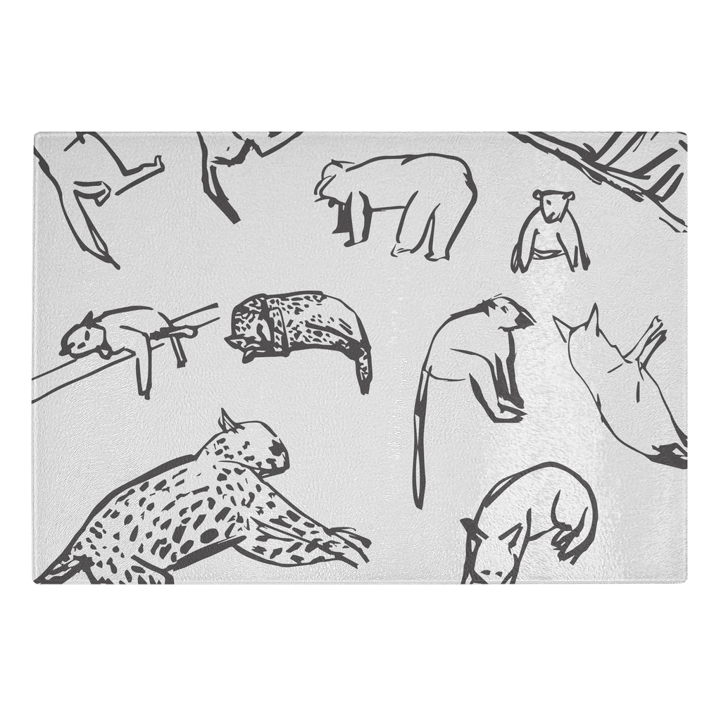 Animals | Glass Cutting Board