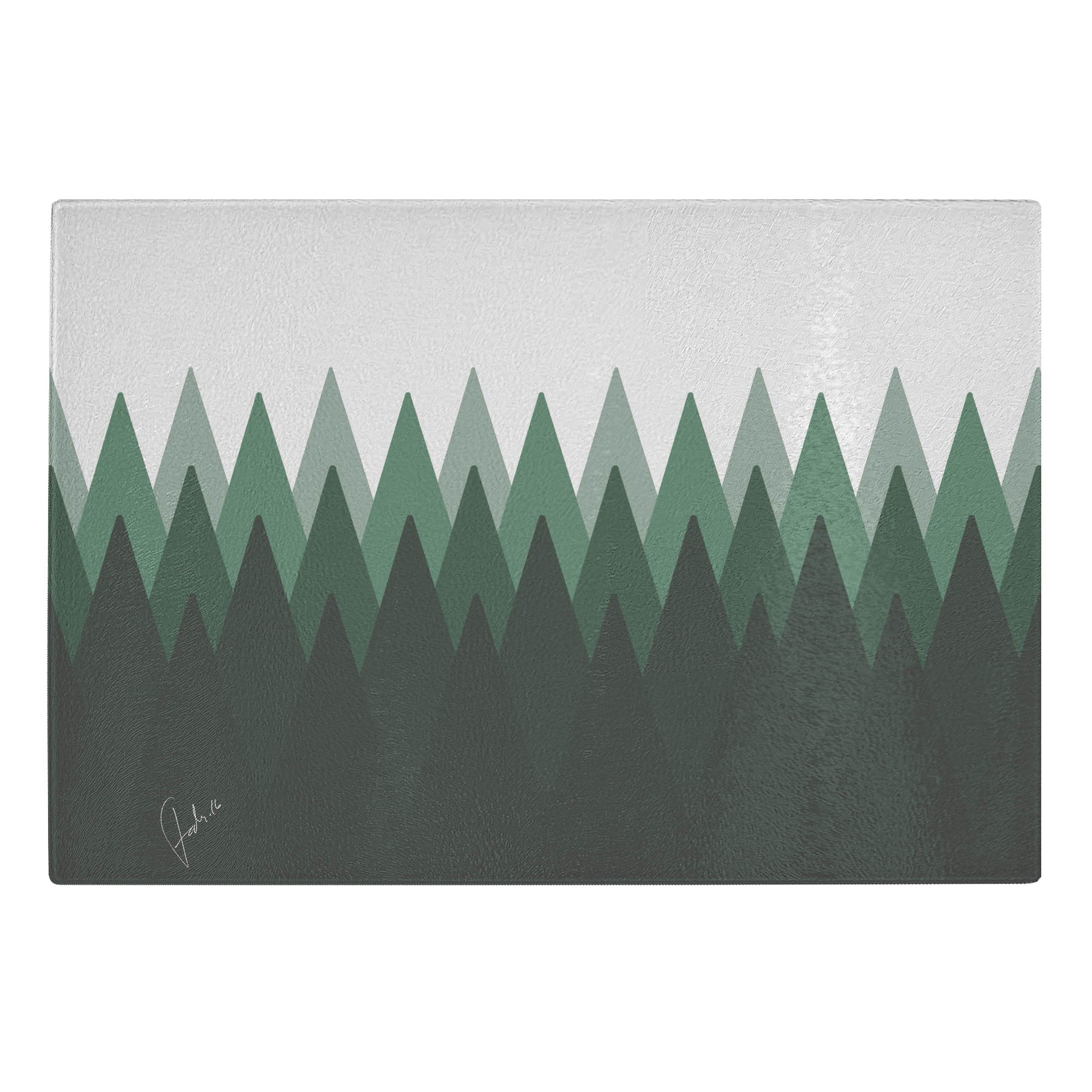 Finnish Forest | Glass Cutting Board