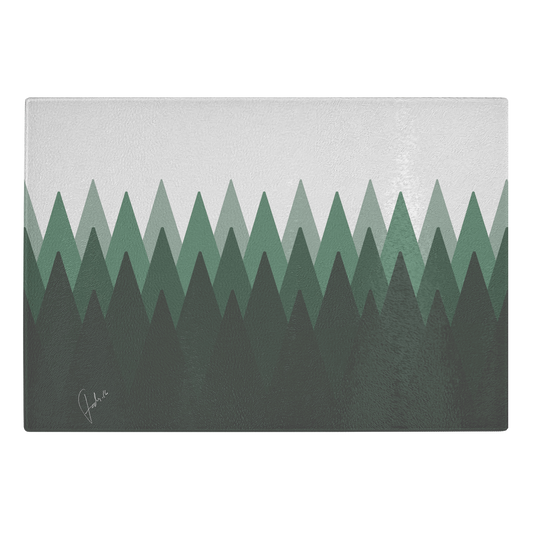 Finnish Forest | Glass Cutting Board
