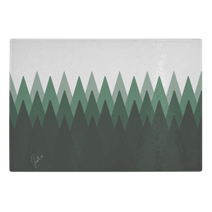 Finnish Forest | Glass Cutting Board