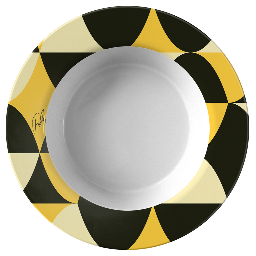 Yellow and Black Eggs | Bowl