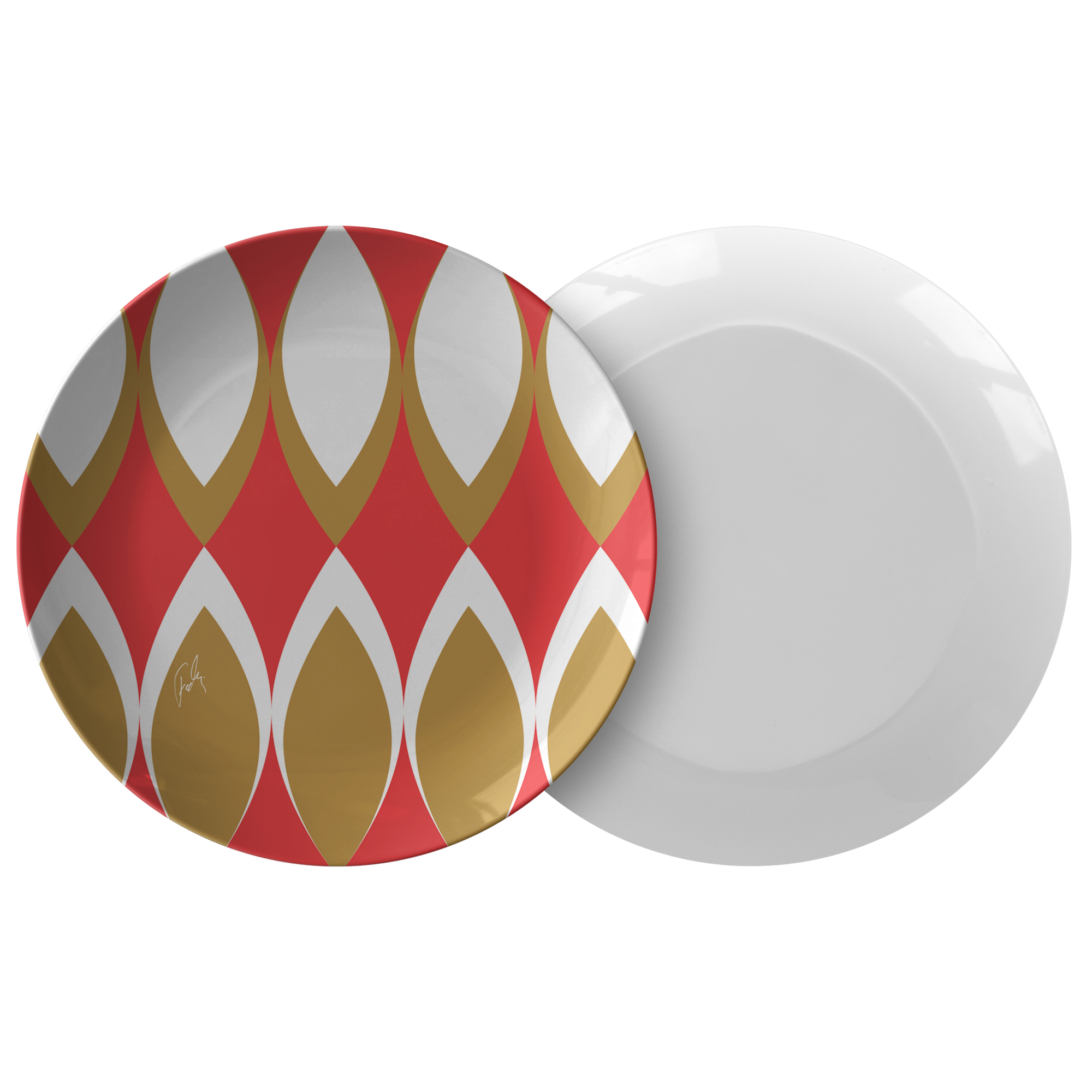 Golden Eye Christmas | Plate