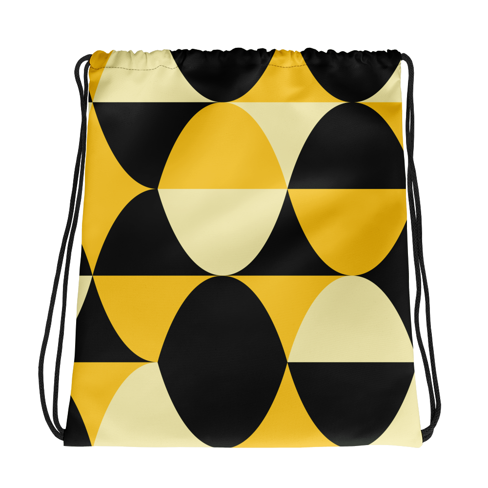 Yellow and Black Eggs | Drawstring Bag