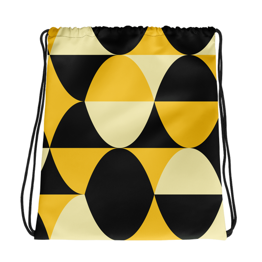 Yellow and Black Eggs | Drawstring Bag