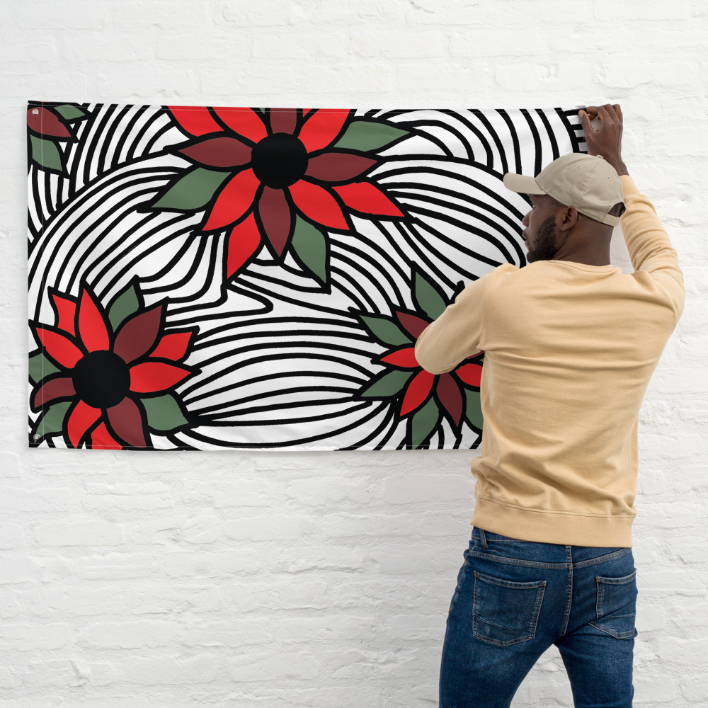 Christmas Flowers | Flag
