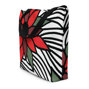 Christmas Flowers | Beach Bag