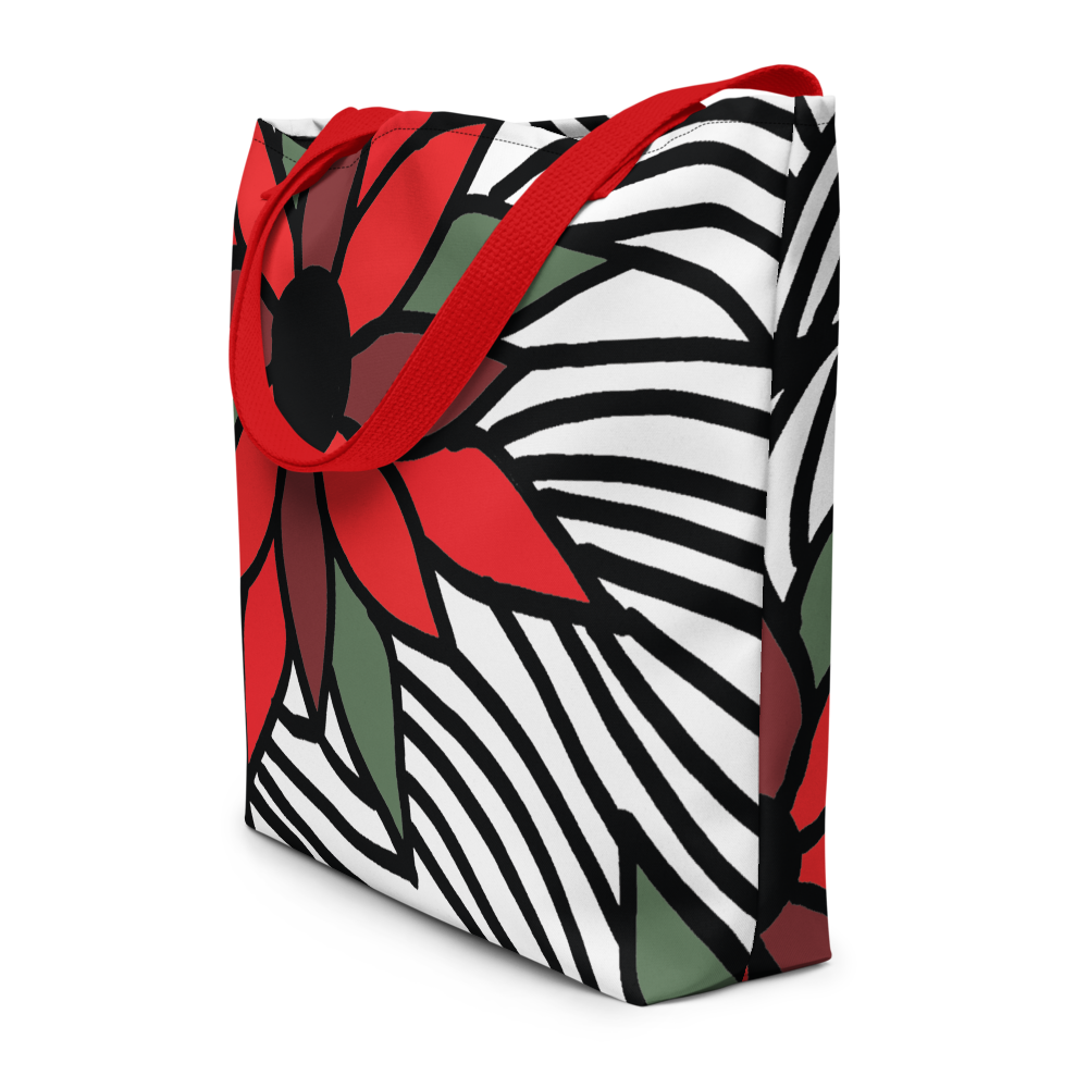 Christmas Flowers | Beach Bag